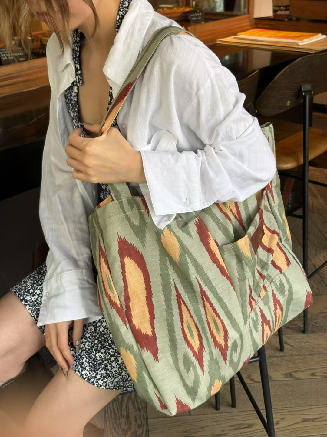 Atlas Canvas Tote (Green)