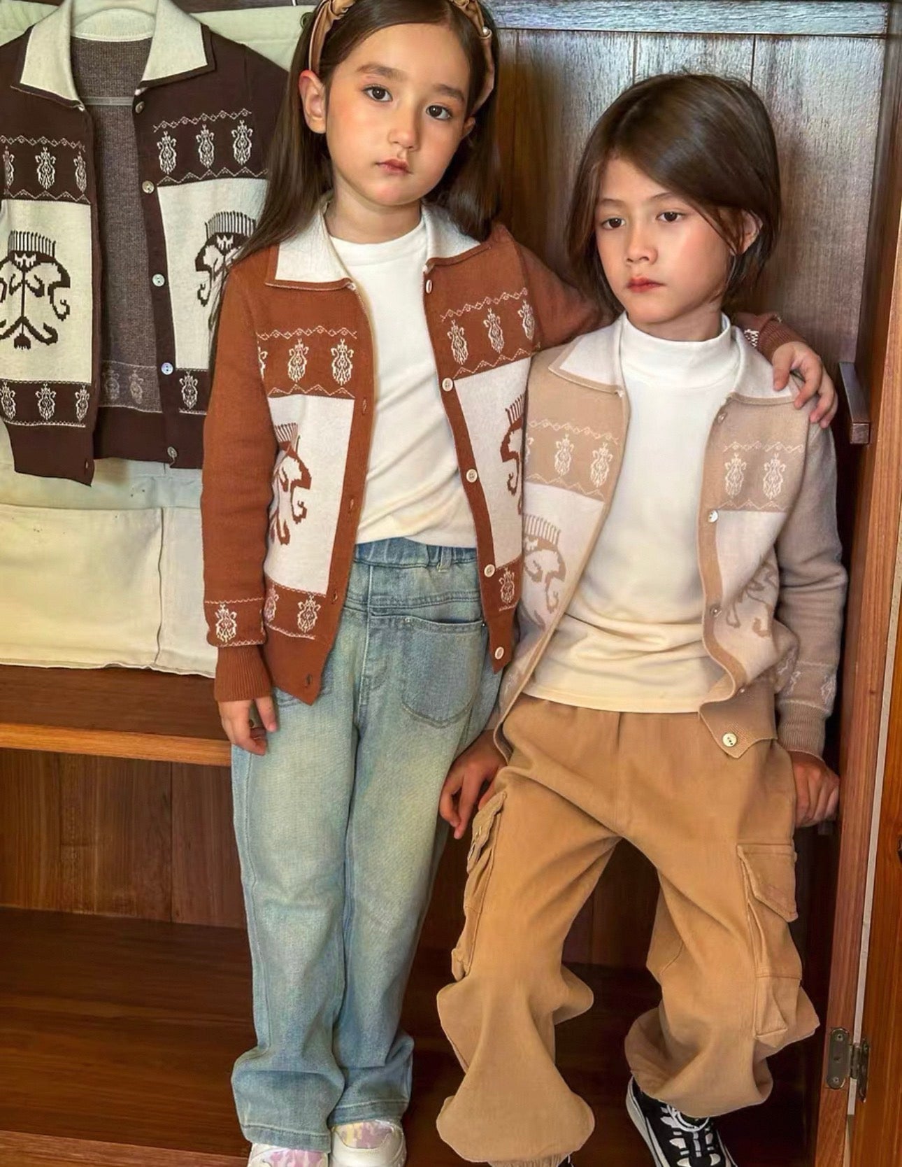 White Etlas Style Ethnic Knit Cardigan Jacket – Lightweight Spring/Fall Outerwear