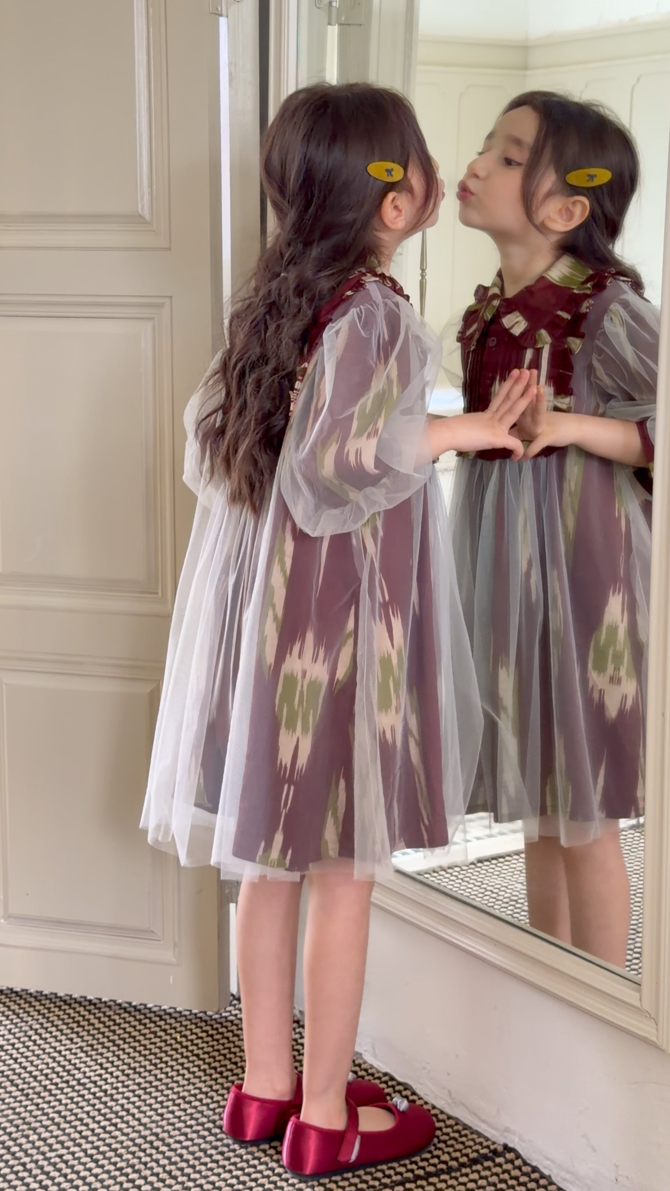 Luxury Atlas Princess Dress for Girls – Premium Tulle Party Dress