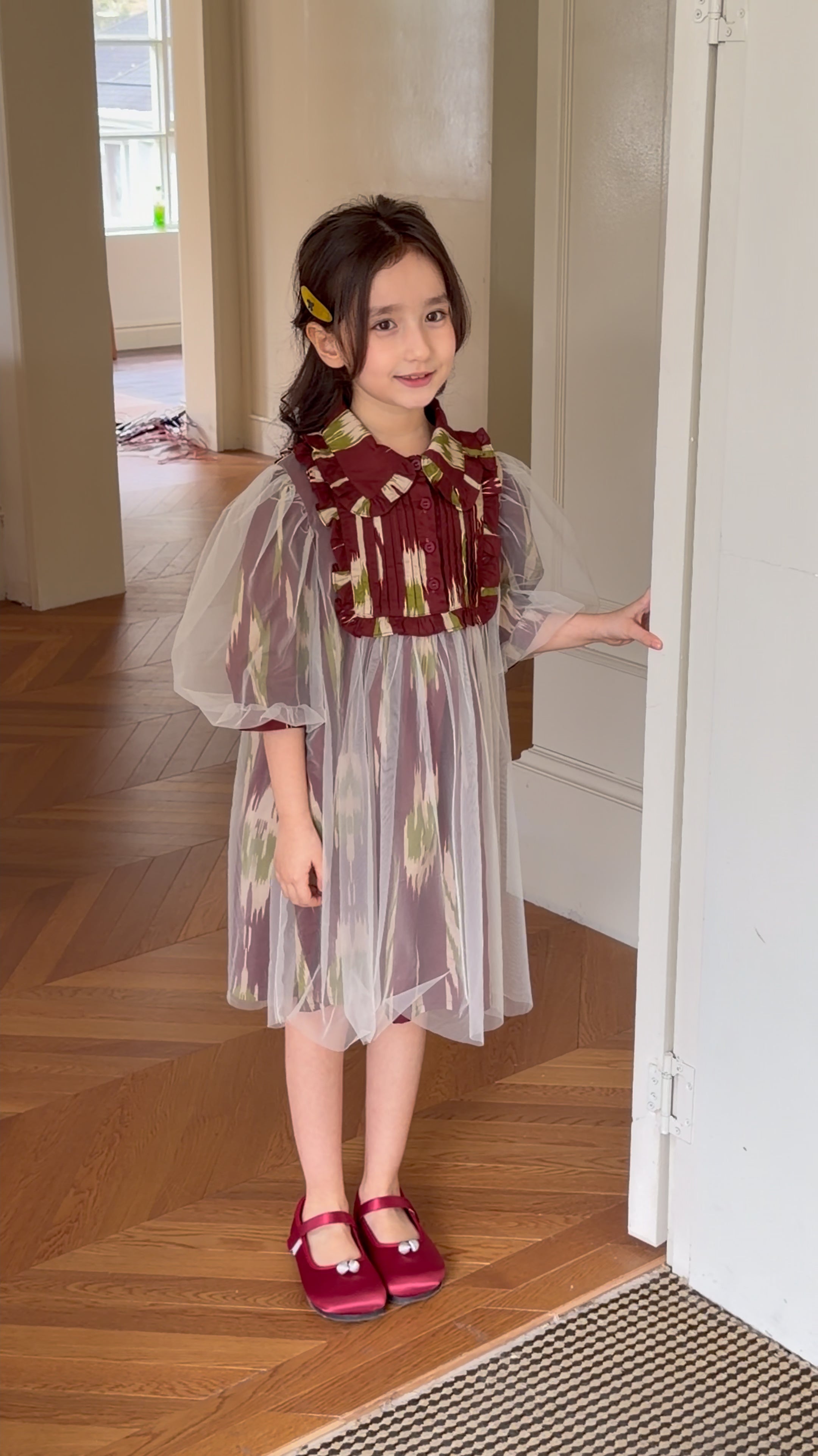 Luxury Atlas Princess Dress for Girls – Premium Tulle Party Dress