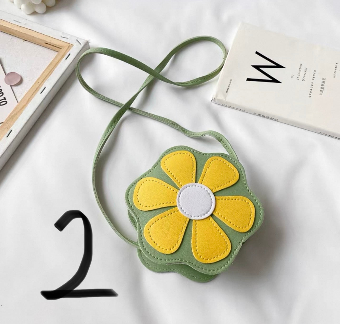 Cute Kids Flower Crossbody Bag