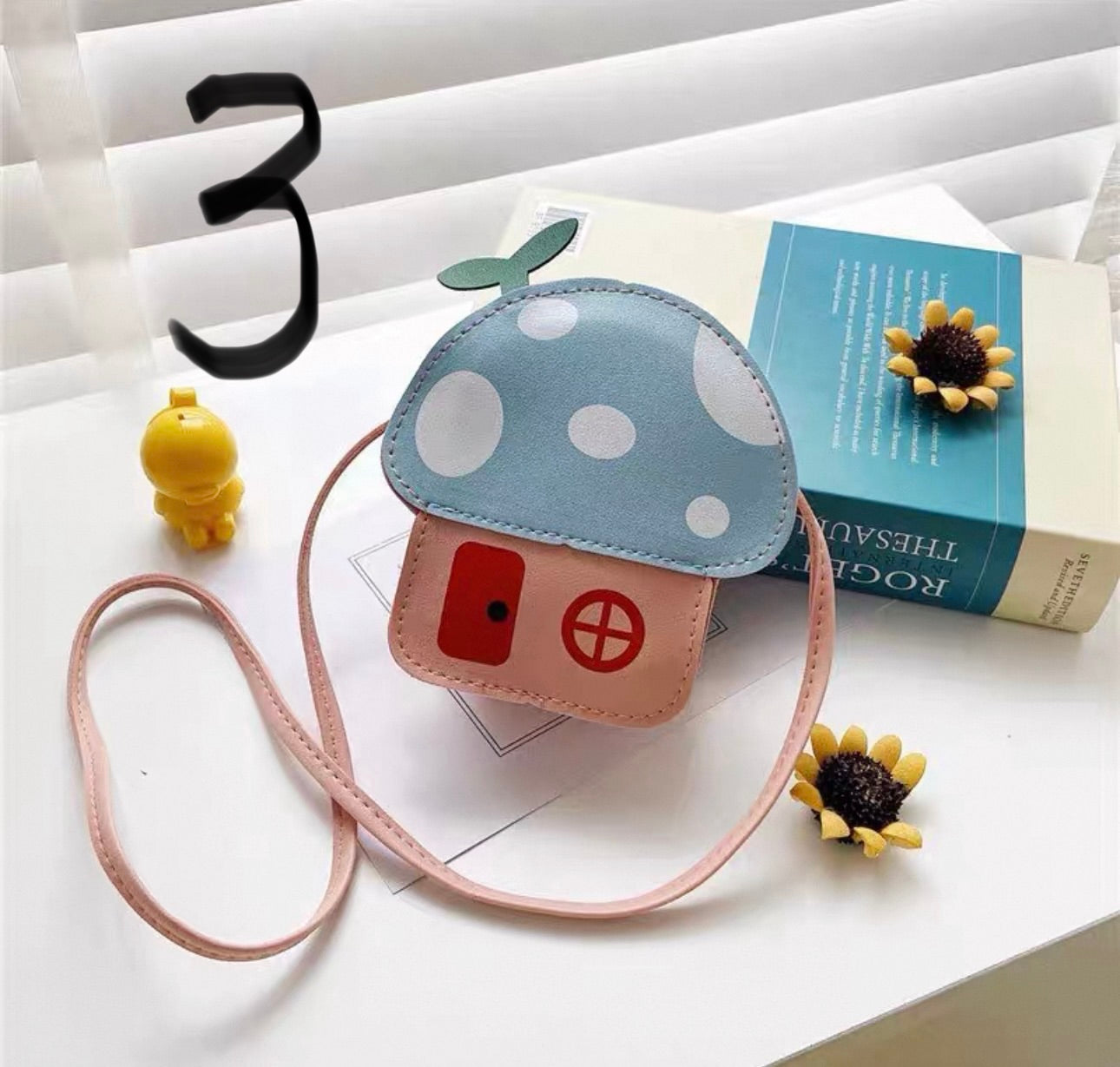 Cute Kids Flower Crossbody Bag