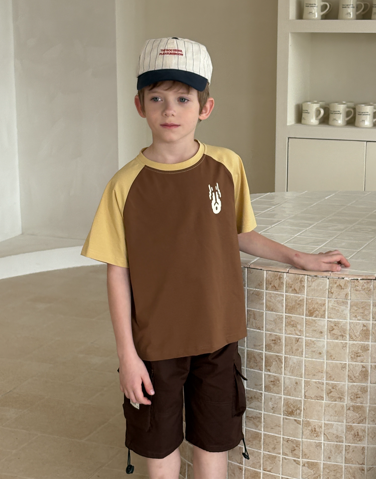 “Silk Road Spirit” Cotton Tee – Back Embroidery Inspired by Uyghur & Uzbek Culture