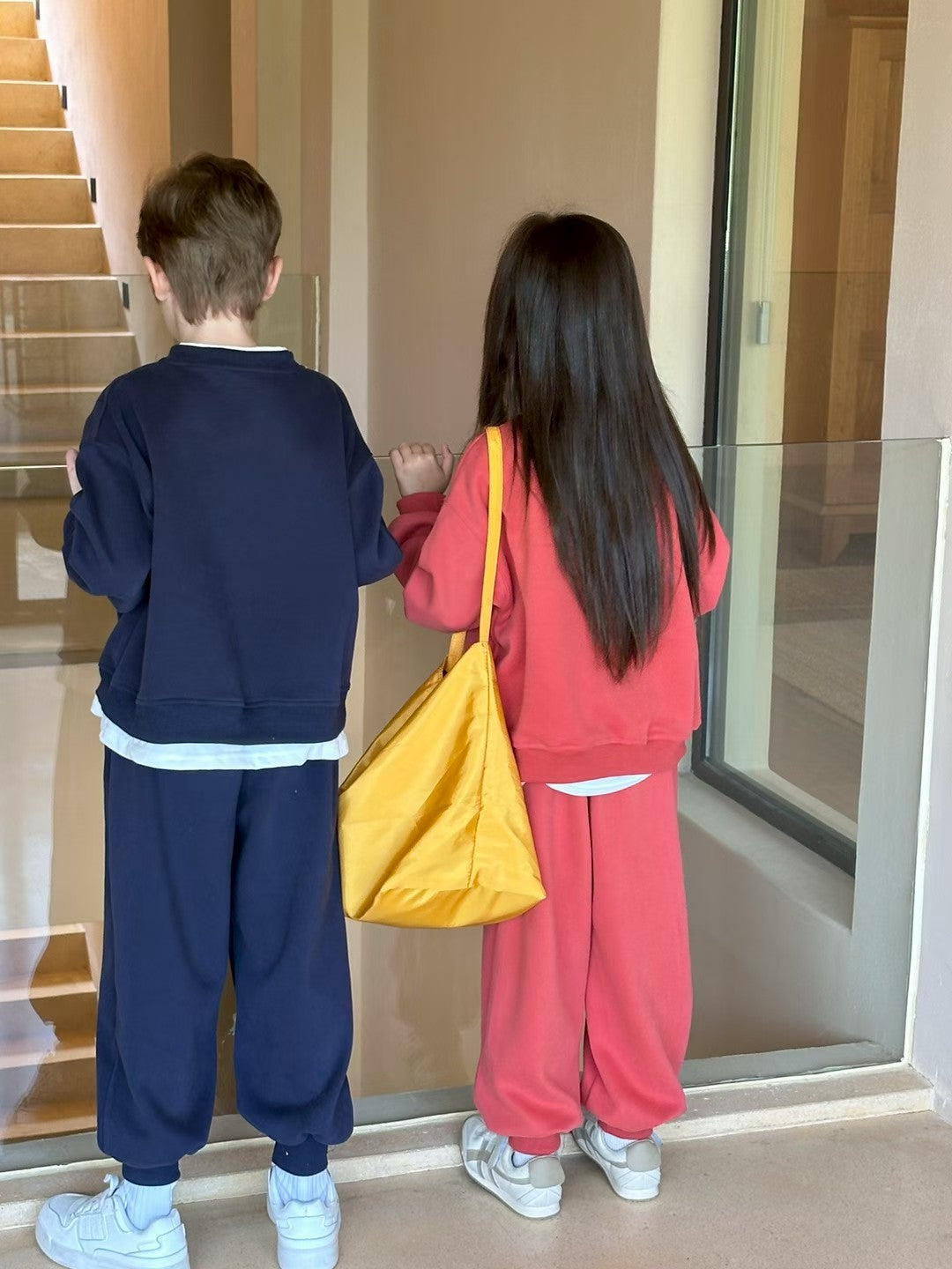 Red Atlas Sweatshirt Set