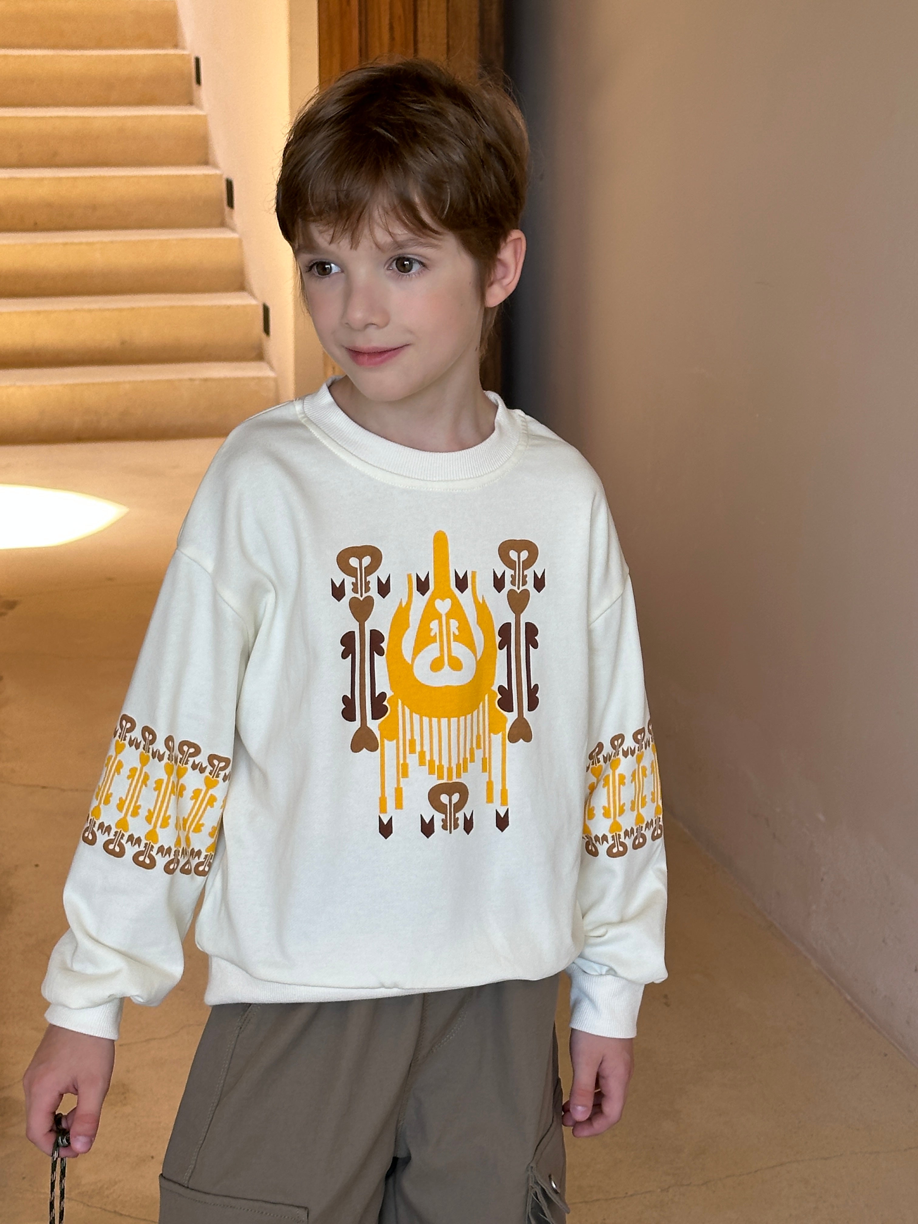 Colorful Atlas Graphic Sweatshirt