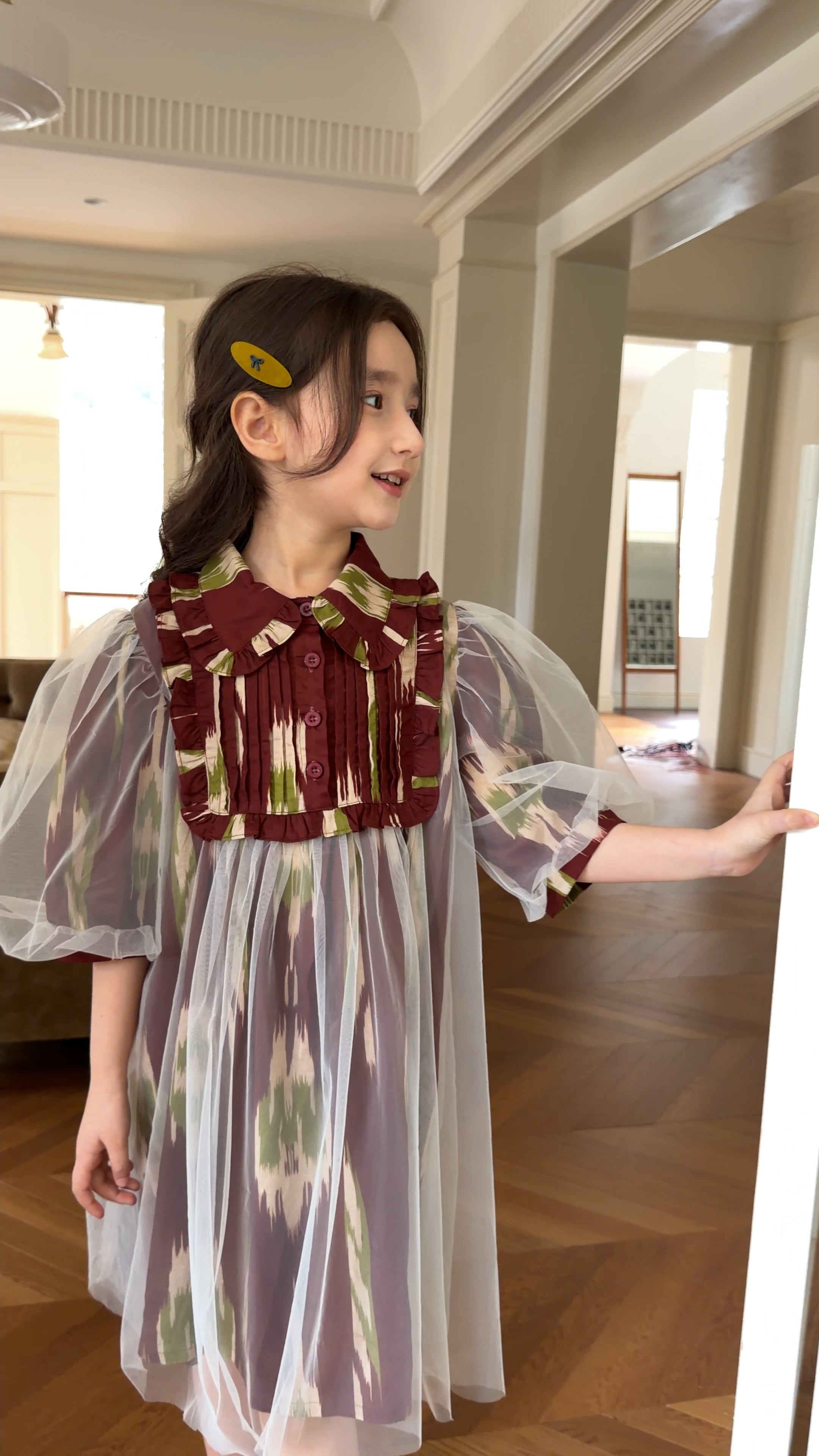 Luxury Atlas Princess Dress for Girls – Premium Tulle Party Dress