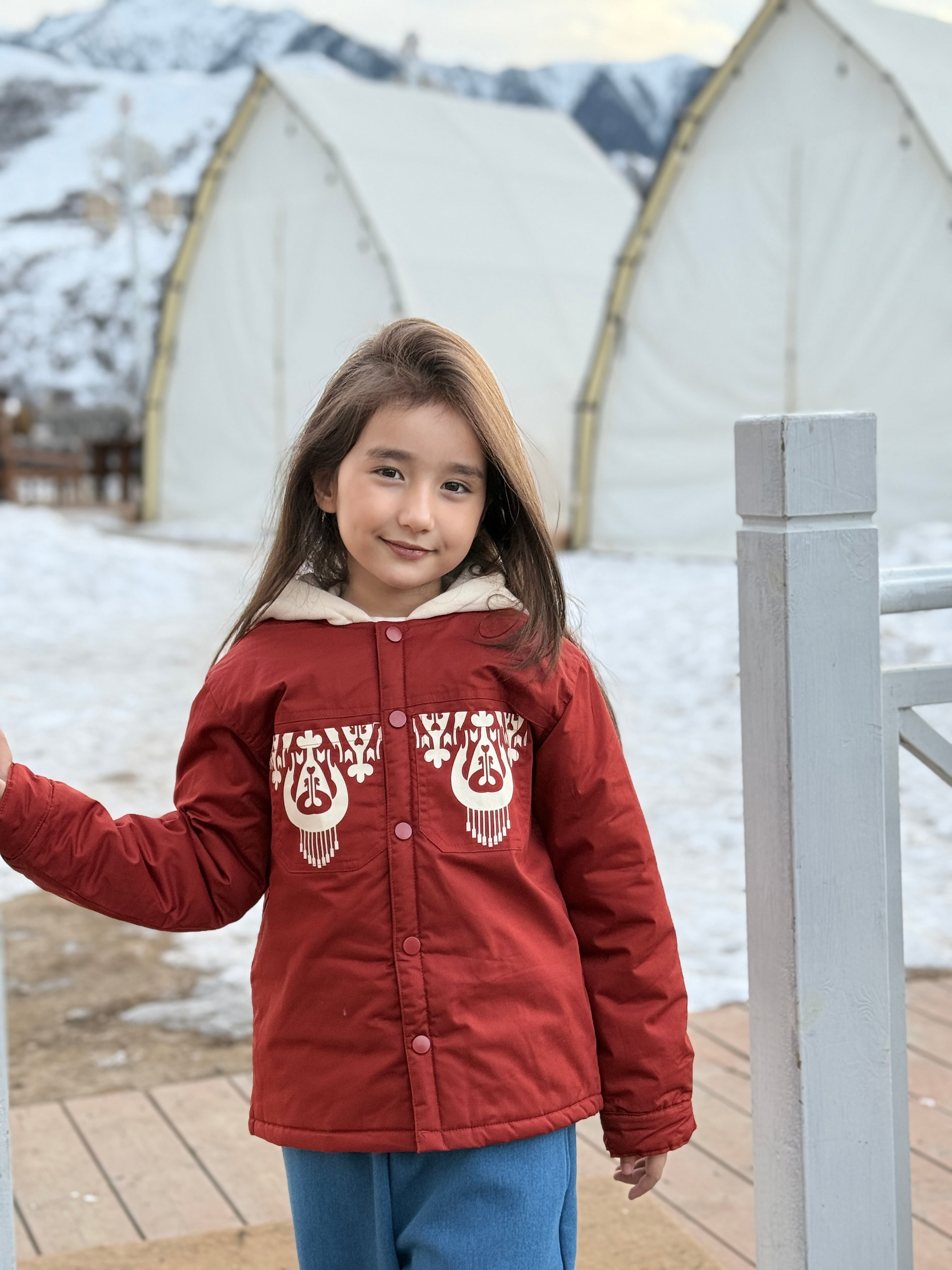 Atlas Pattern Winter Padded Jacket for Kids (-20°C / −4°F Ready)
