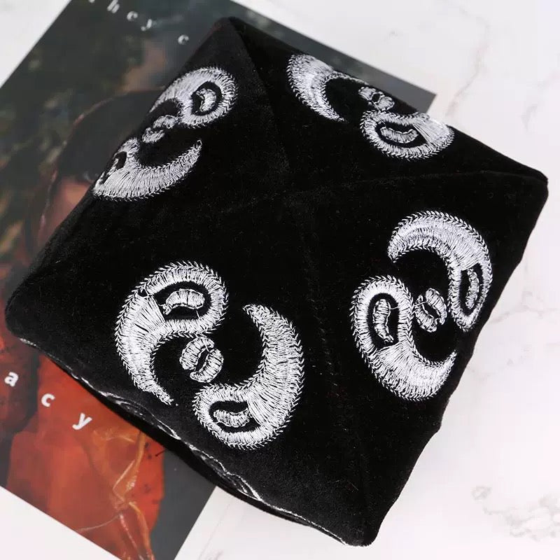 Men’s Traditional Hat / Doppa– Square Velvet Cap with Embroidery – 57–58cm