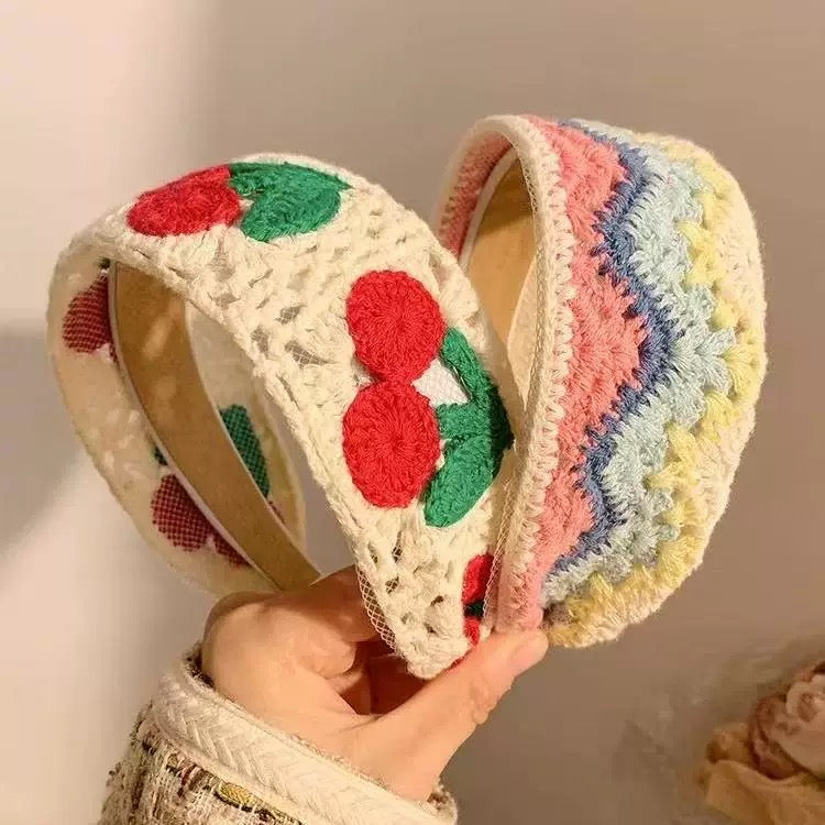 Handmade Crochet Flower Headband β Boho Ethnic Style