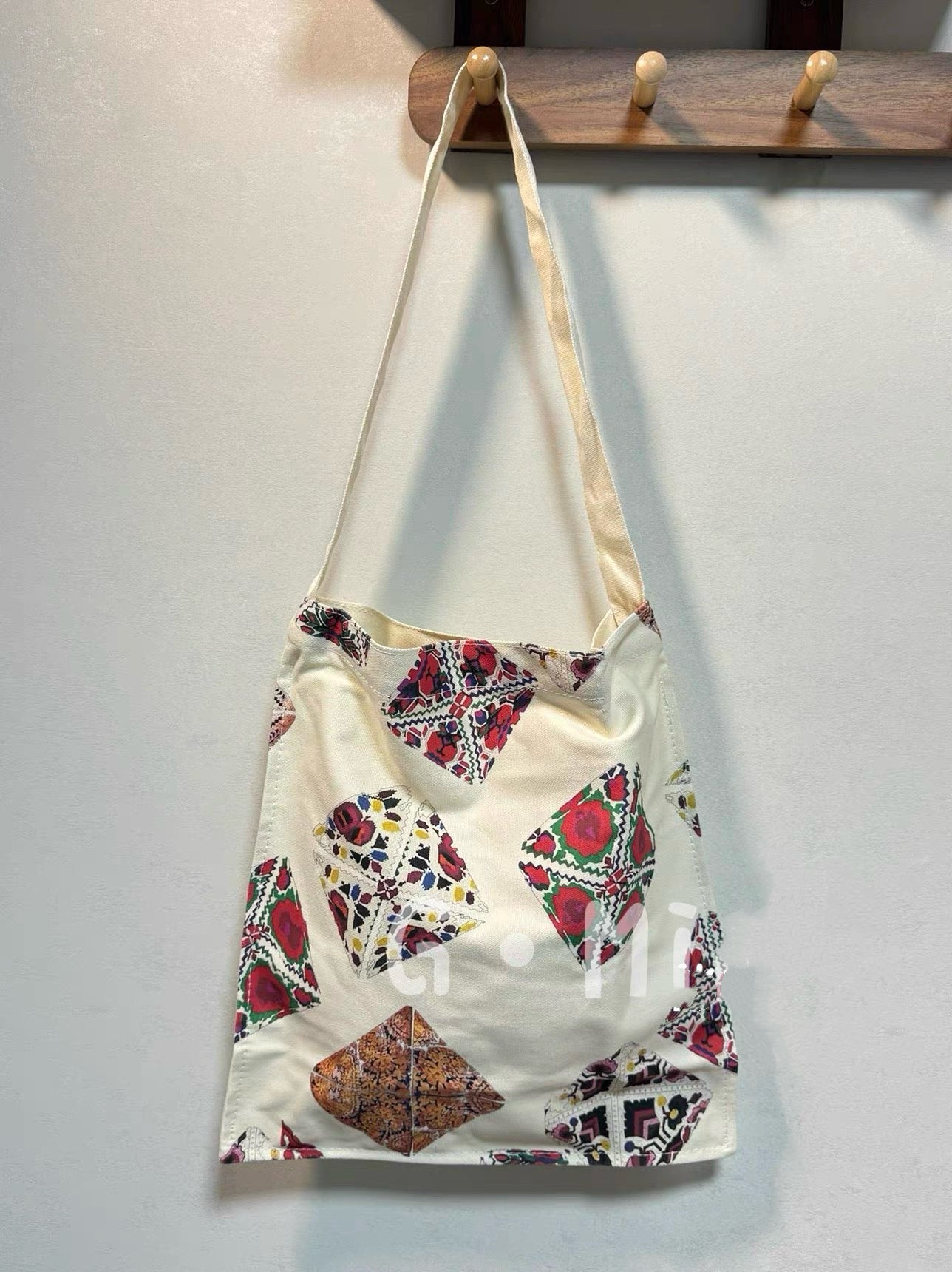 Ethnic Style Canvas Shoulder Bag β Atlas Inspired Print