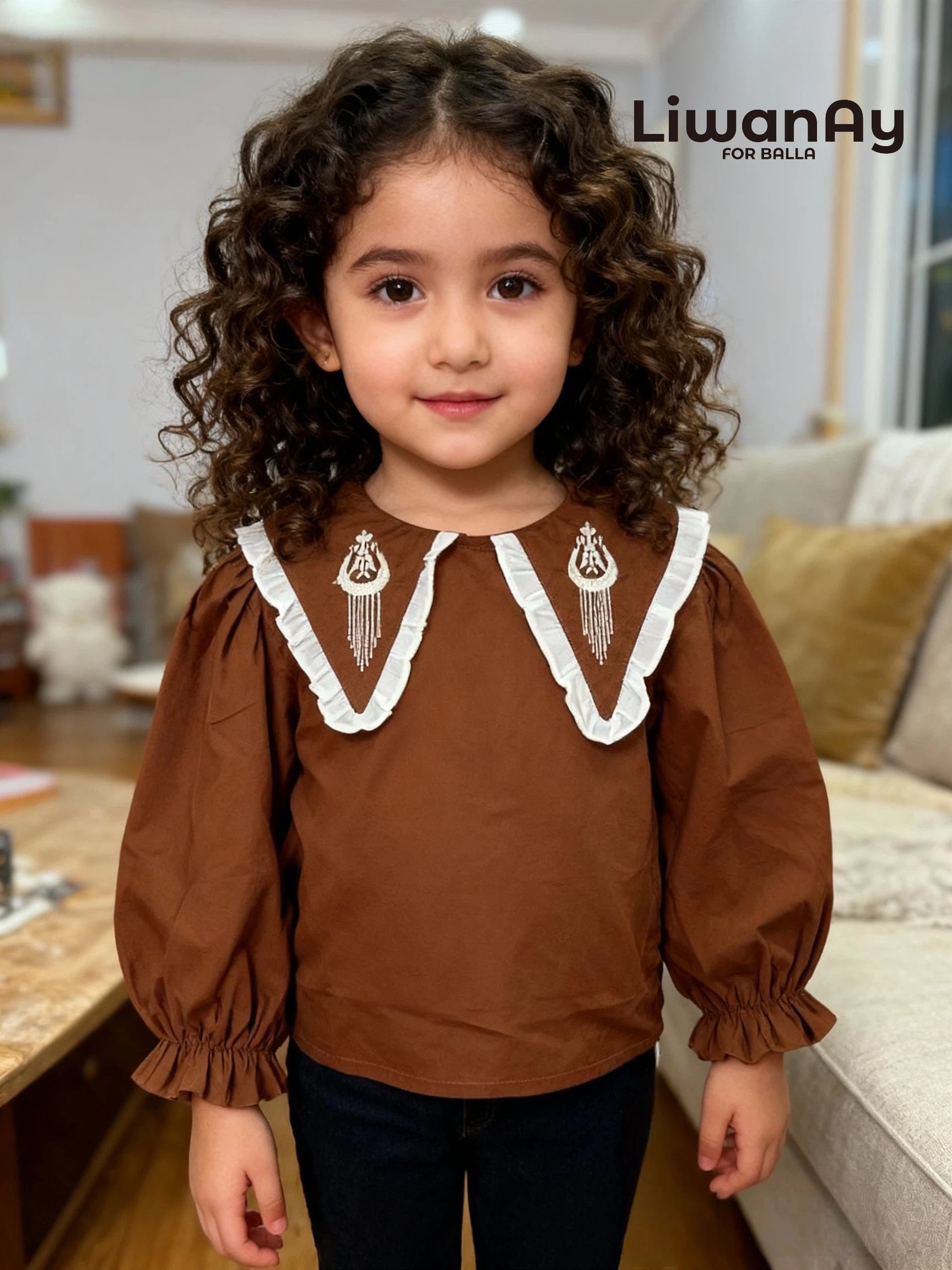 Embroidered Collar Blouse β Classic & Versatile