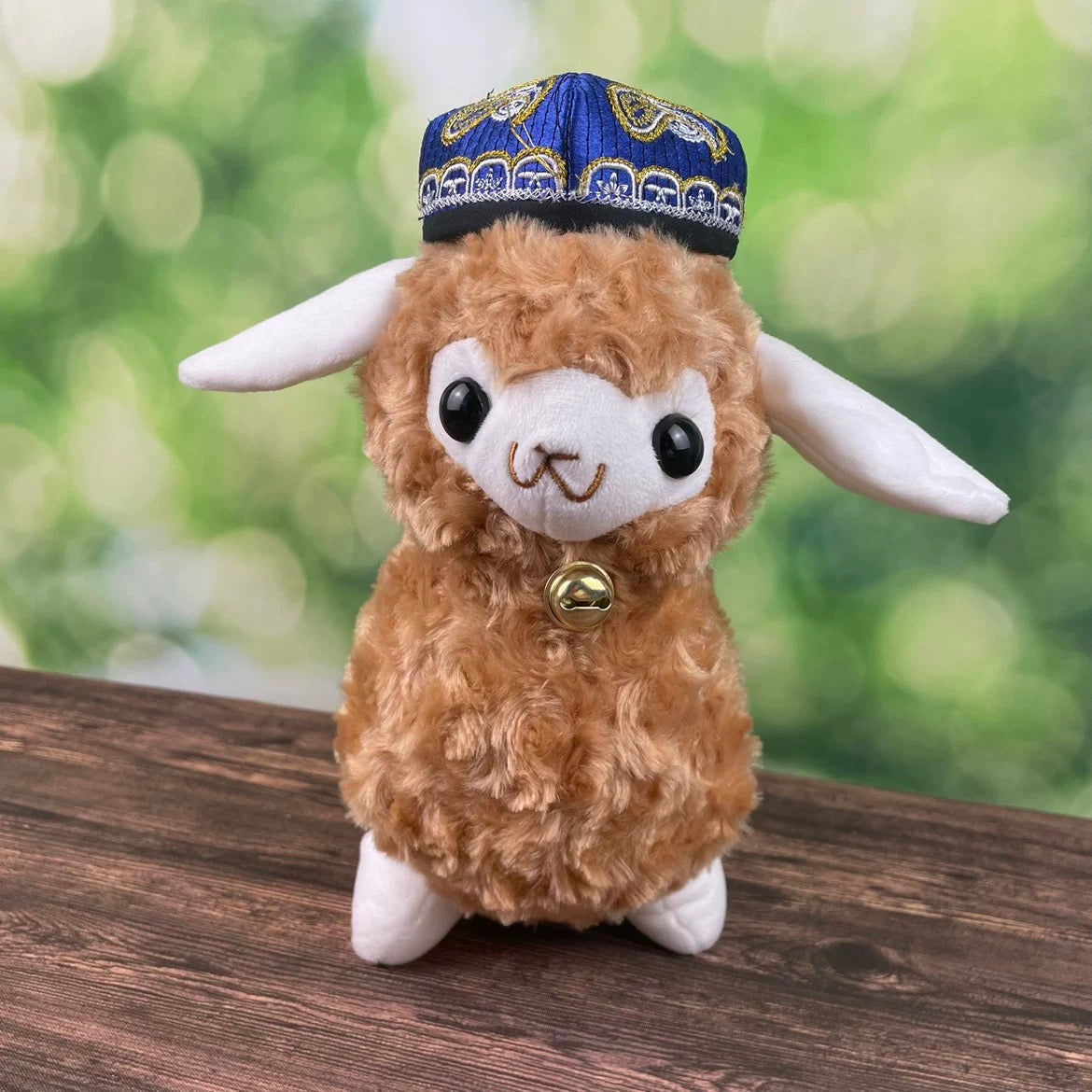 Cute traditional Hat Plush Lamb – 23cm Soft Stuffed Toy with Ethnic Cap