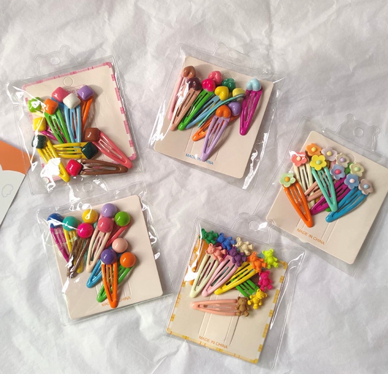 Colorful Kids Hair Clips – Random 10-Pack