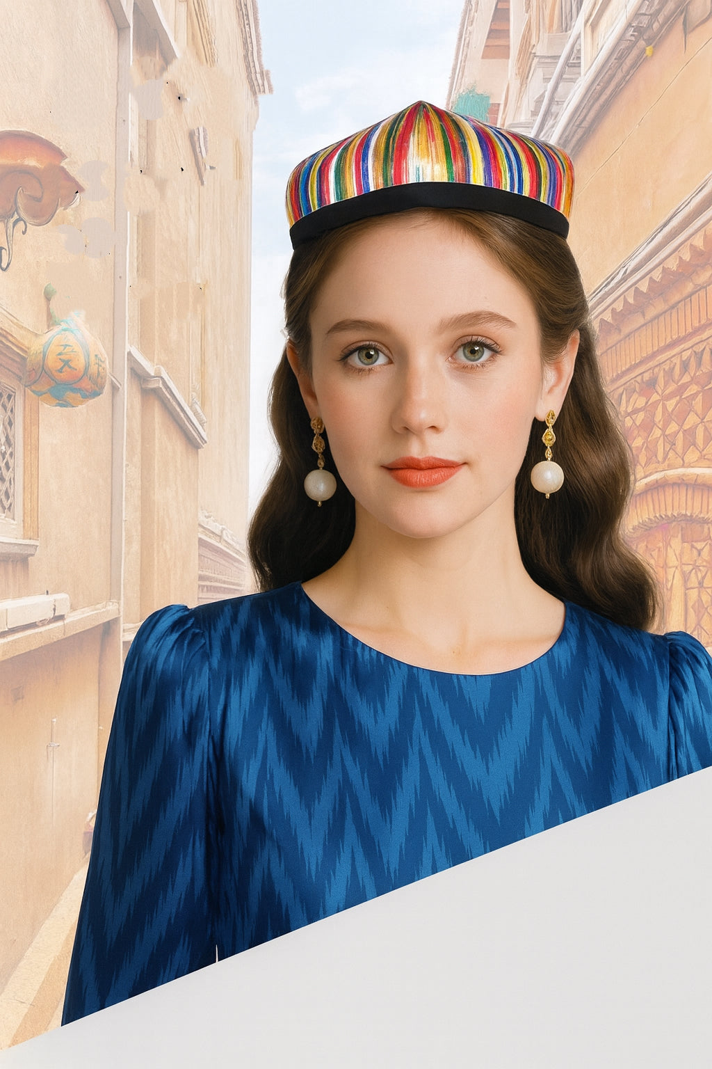 Atlas Traditional Dance Hat β Classic Four-Corner Style (56β58 cm | 80 g)