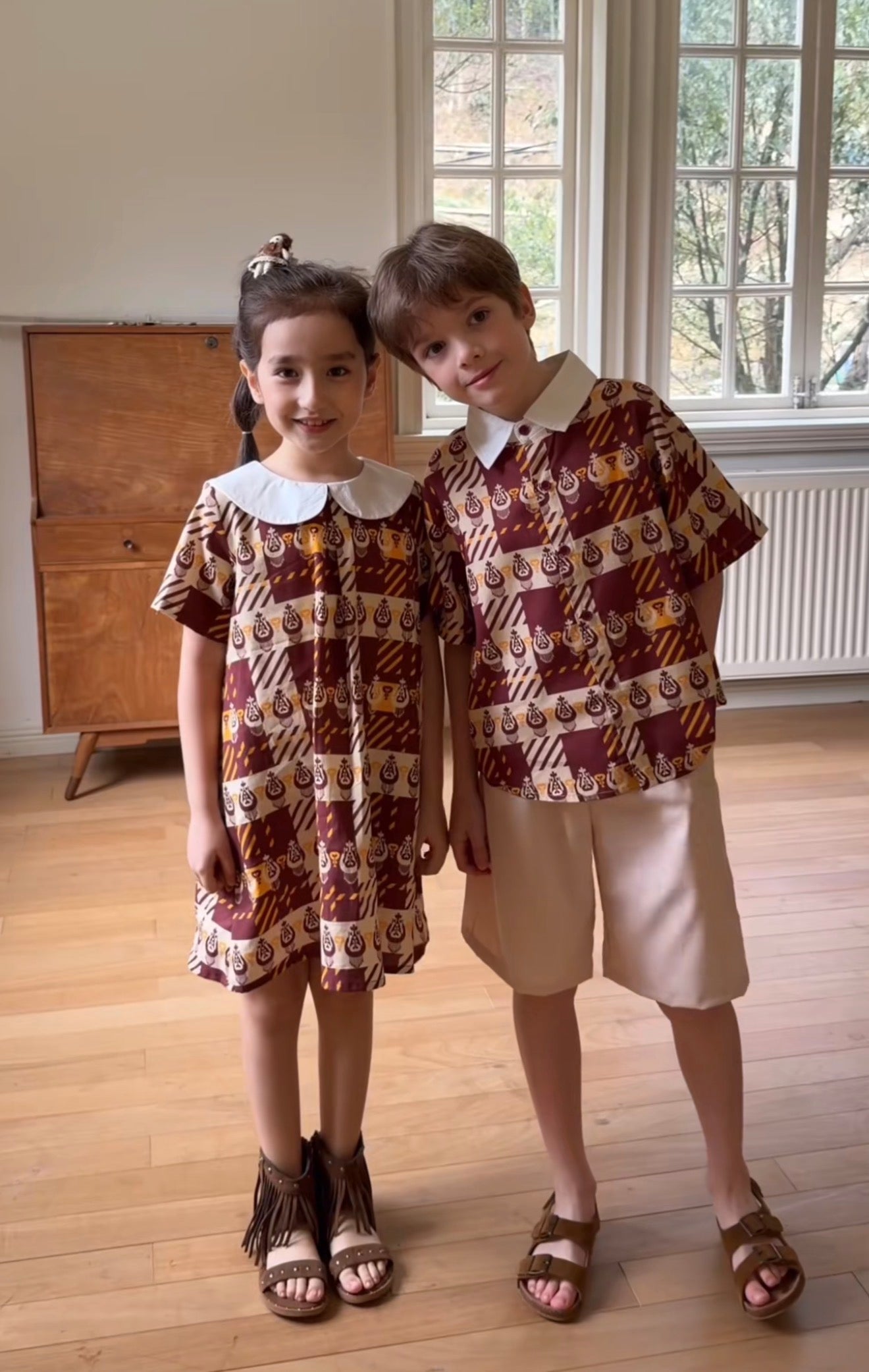 Kids Matching Outfit – Cotton Sibling Set (Brother & Sister Outfit)
