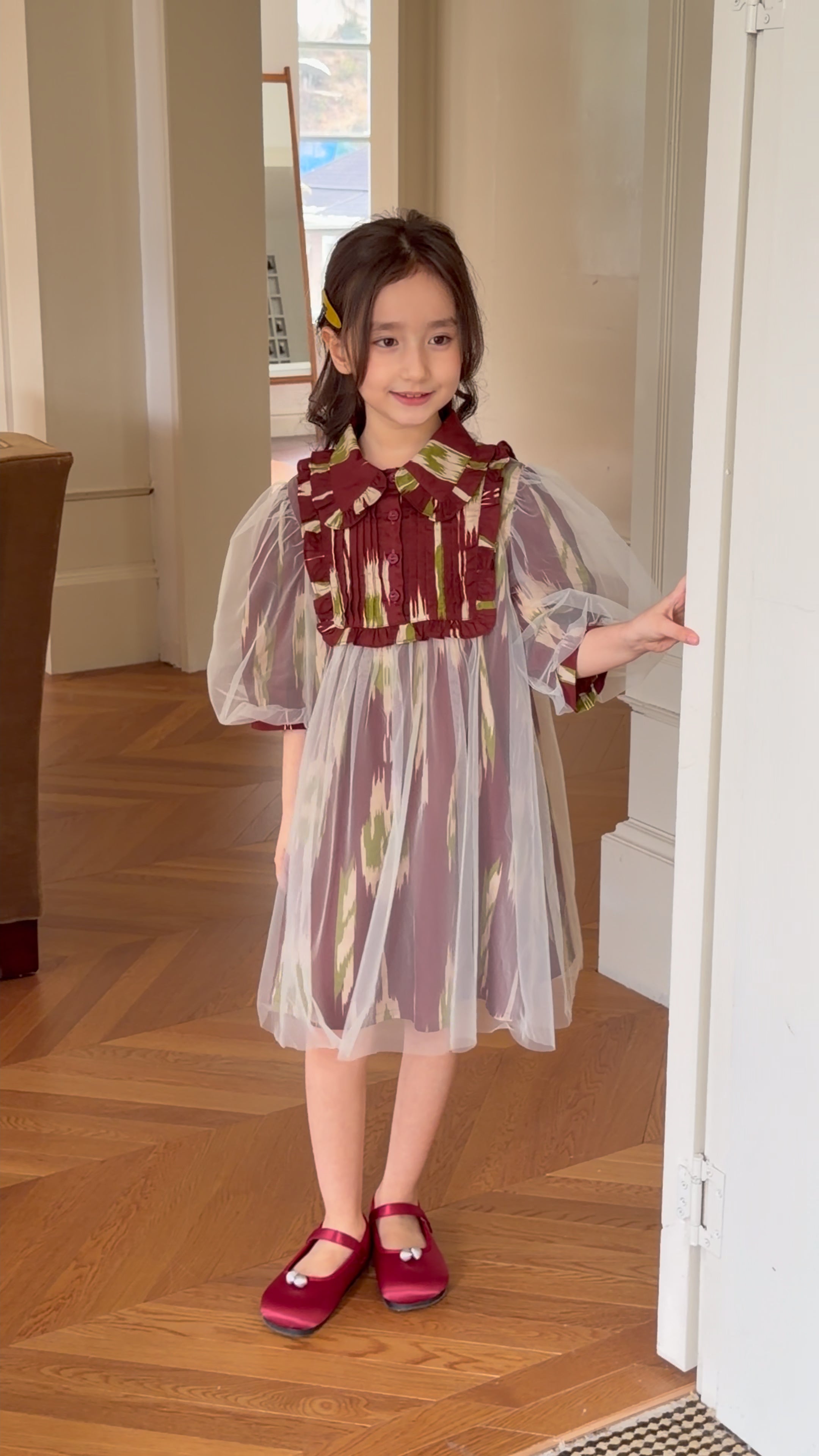 Luxury Atlas Princess Dress for Girls – Premium Tulle Party Dress