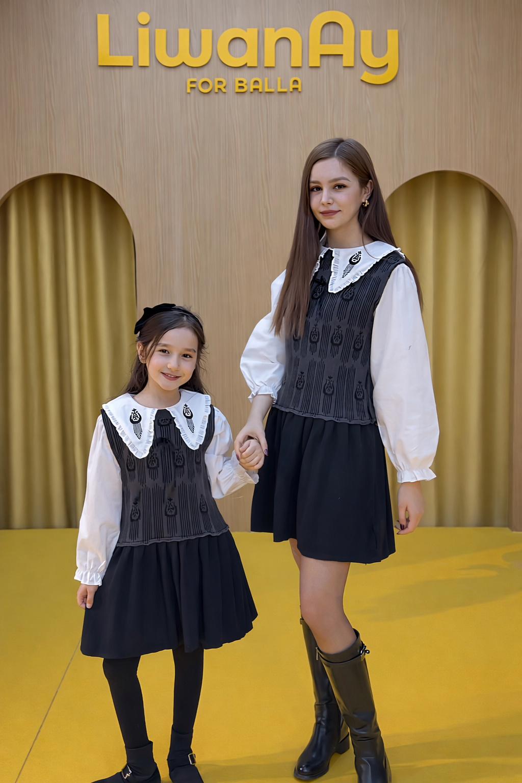 Grey Ikat Cultural Knit Dress for Girls – Soft Everyday Wear