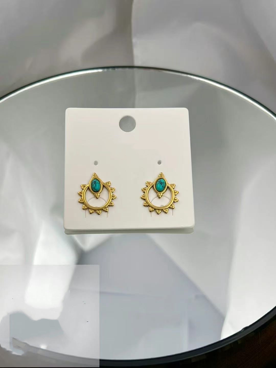 Gold-Plated Stainless Steel Earrings