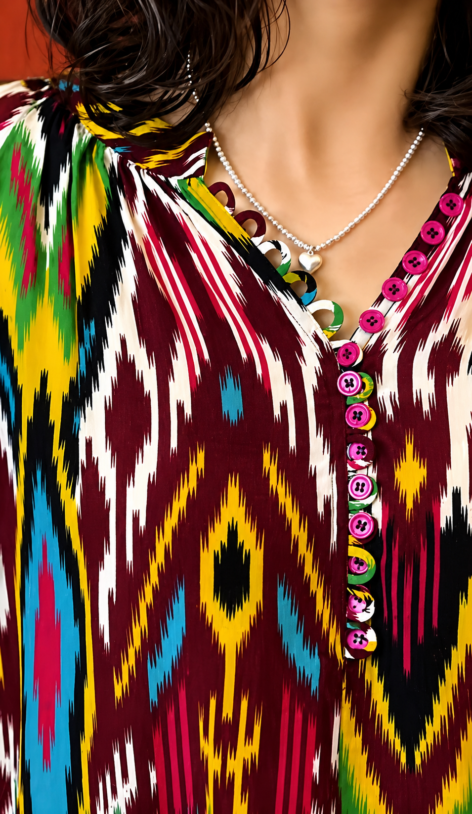 Silk Road Atlas Silk Blend Blouse