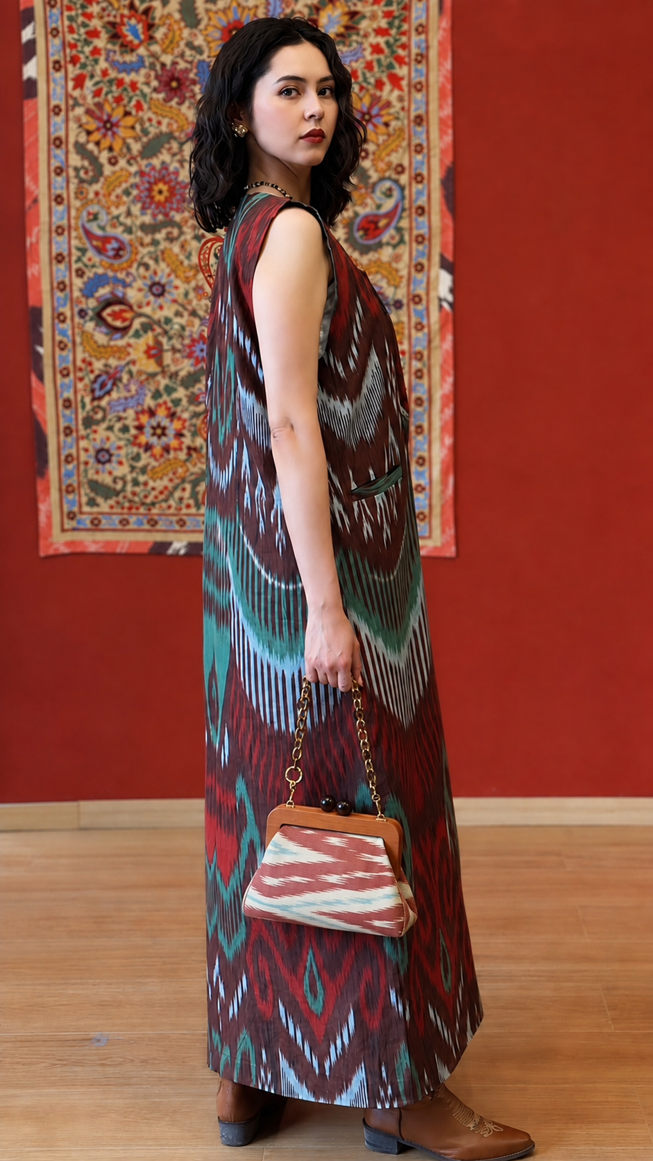 Handcrafted Atlas Art Bag