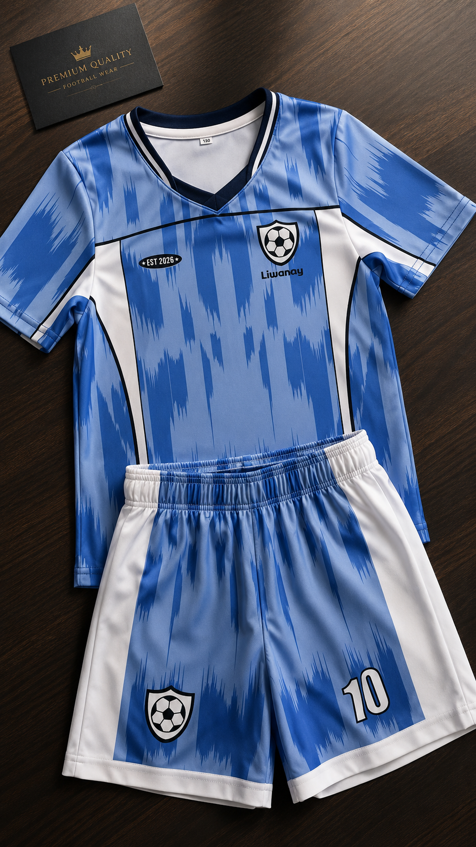 Kids Soccer Jersey Set β Blue Athletic Outfit (Unisex)