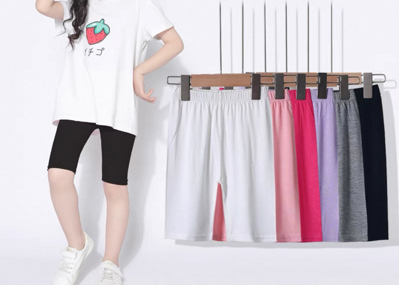 Kids Ice Silk Modal Stretch Shorts – Black