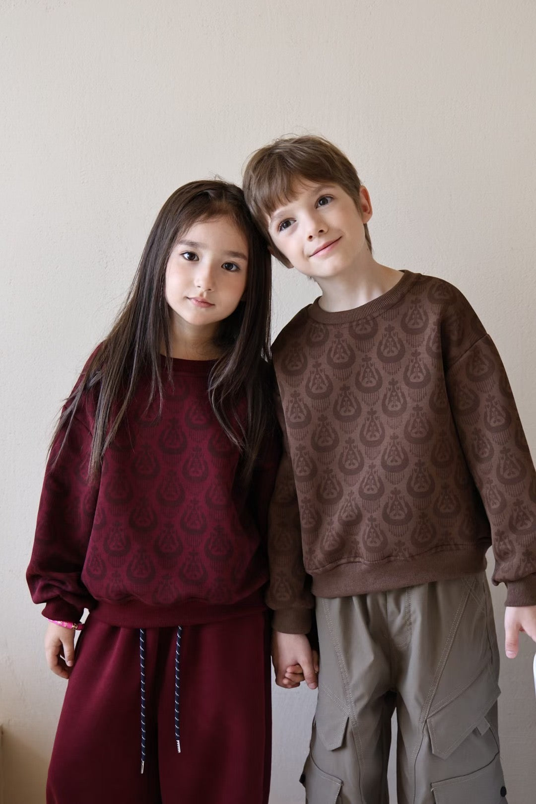 Kids Ikat Sweatshirt β Soft Unisex Pullover | Comfortable Everyday Kids Outfit