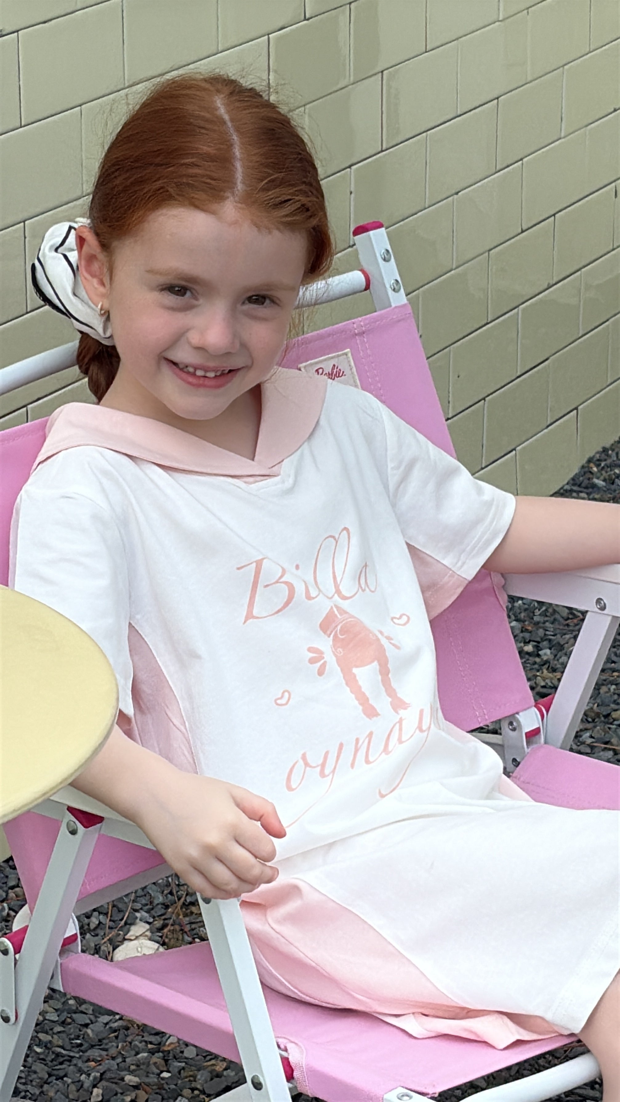 Sporty Sailor-Collar Cotton Dress – "Bella" Print