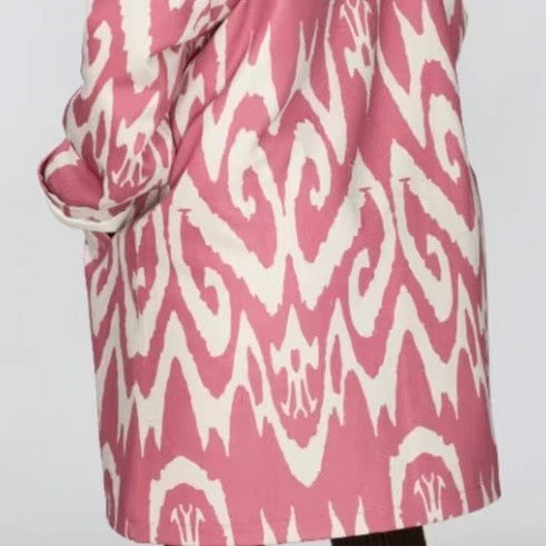 Limited Edition Atlas-Print Winter Coat – 100% Cotton, Fits 120cm