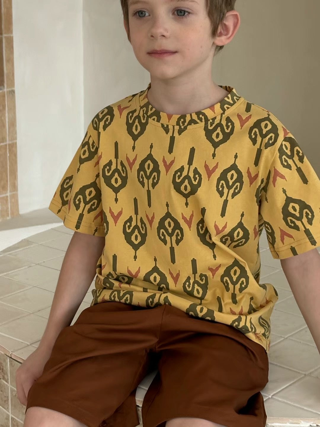 “Twin Roots” Atlas Cotton Tees – Unisex Matching Set | 100% Cotton