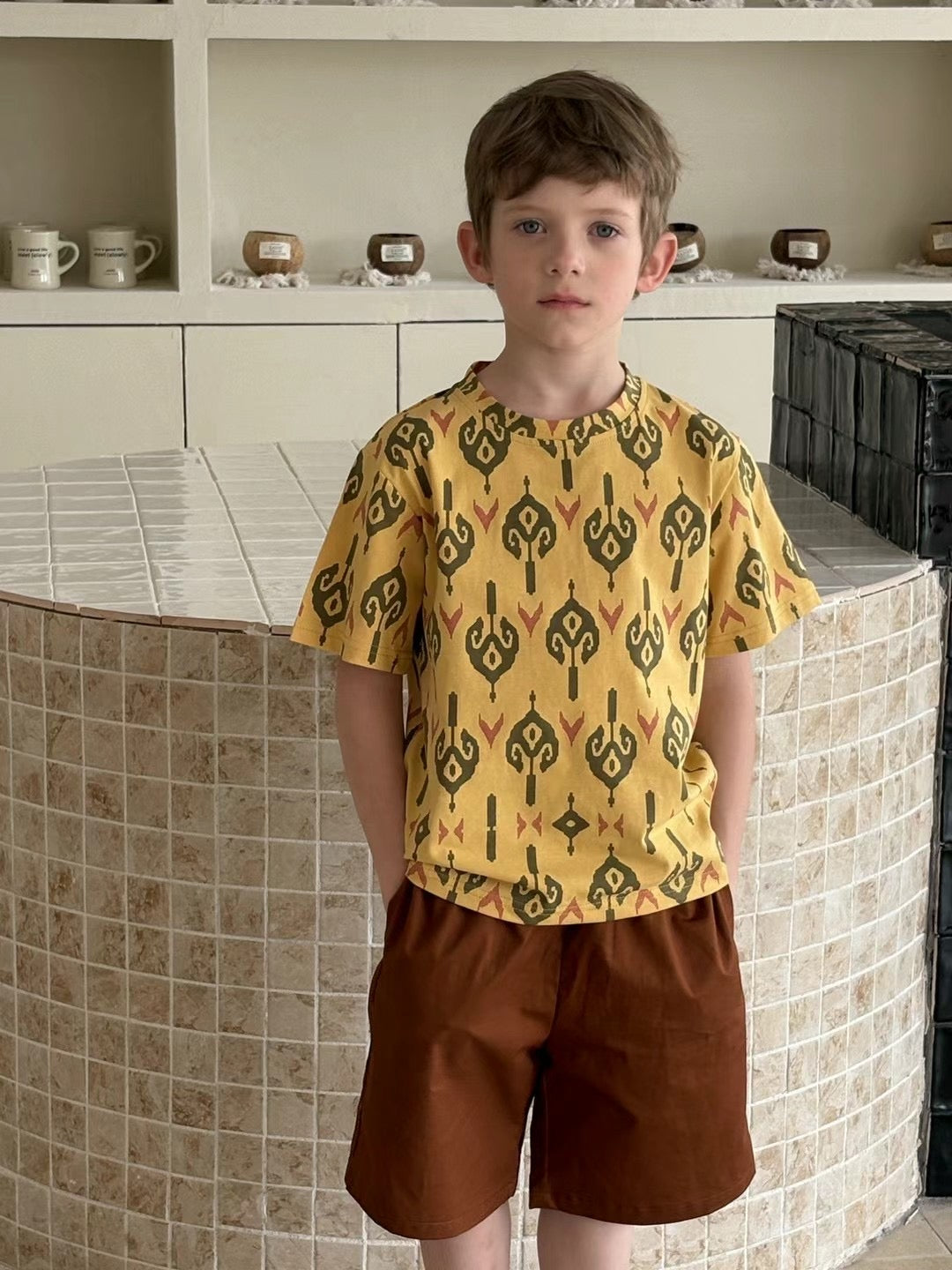 “Twin Roots” Atlas Cotton Tees – Unisex Matching Set | 100% Cotton