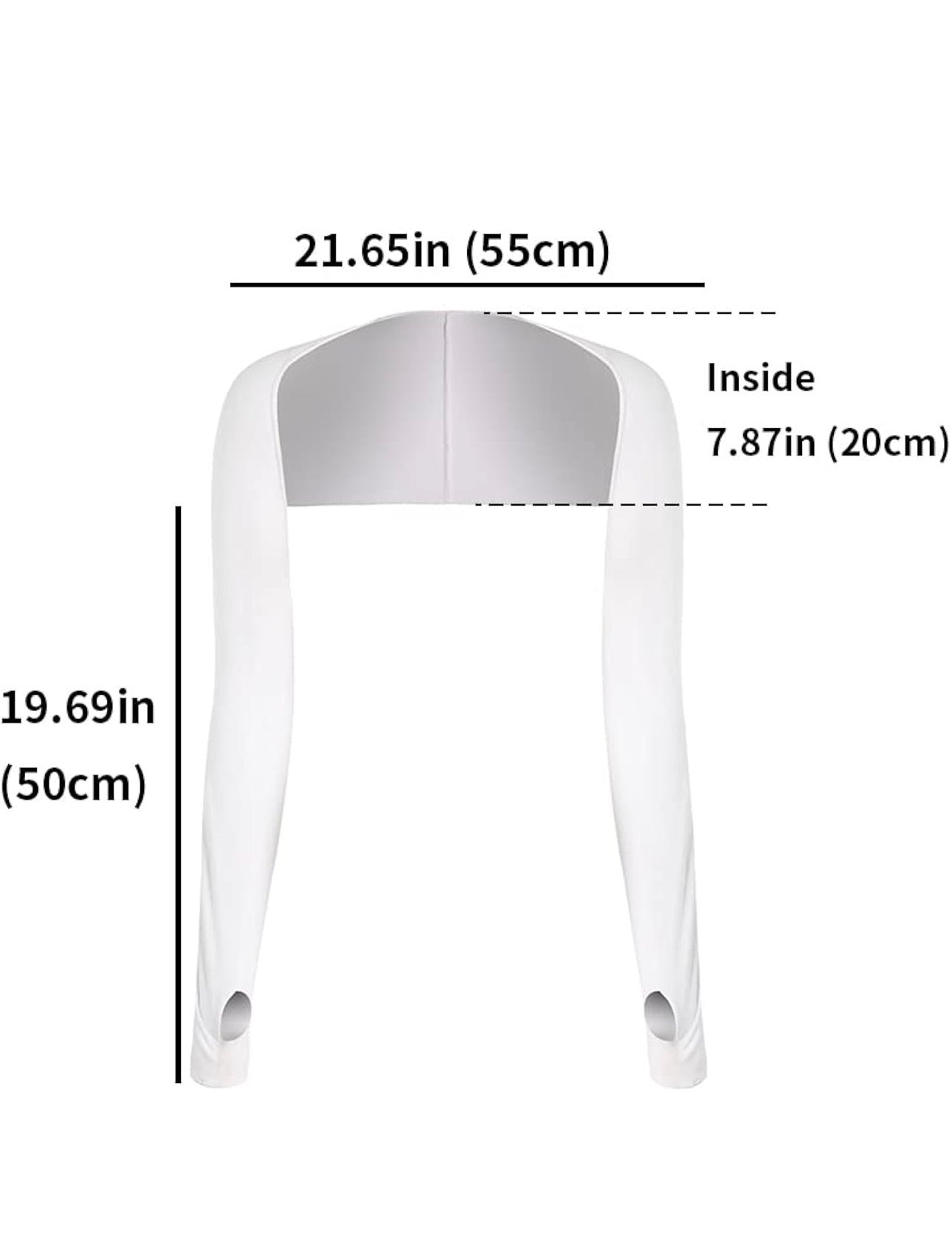 Full Arm Sleeves Shrug Hijab Ramadan Islamic Stretchy Modal One Piece