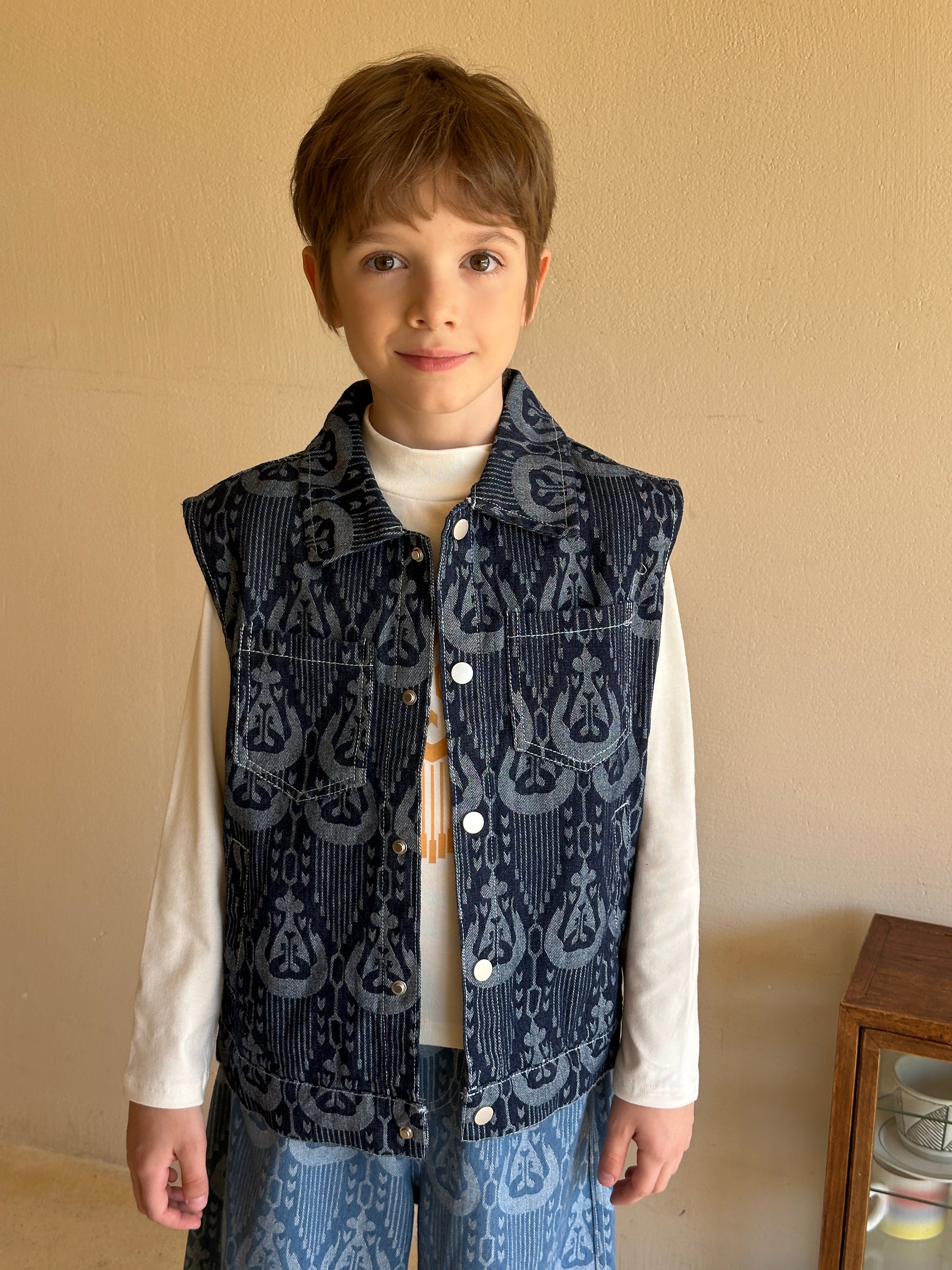 Atlas/ Ikat Denim Vest