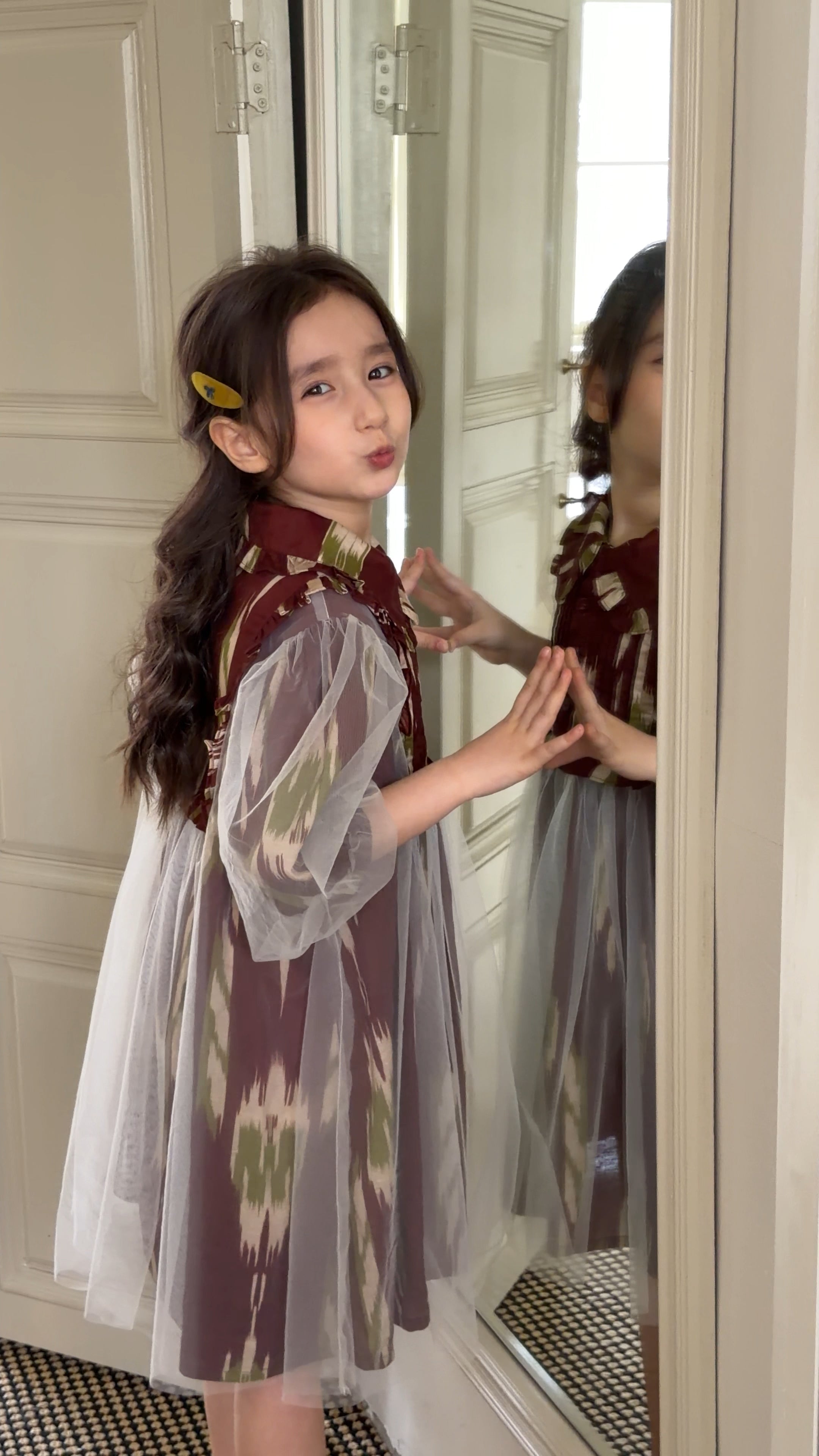 Luxury Atlas Princess Dress for Girls – Premium Tulle Party Dress