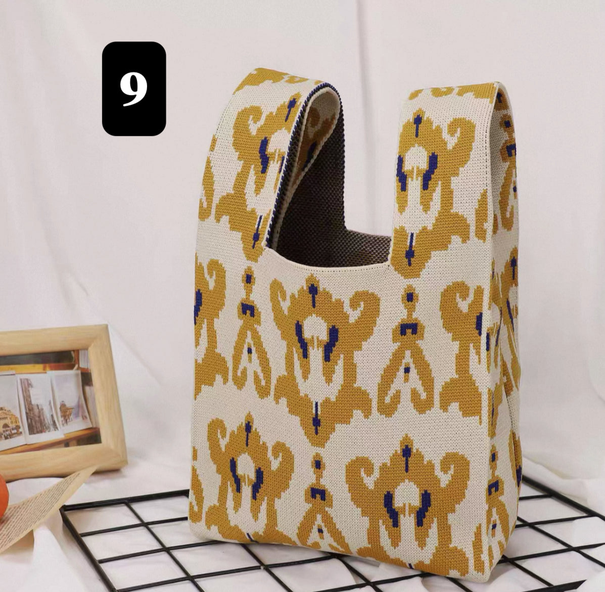 Mini Ikat Knot Bag – Lightweight & Foldable Storage Tote