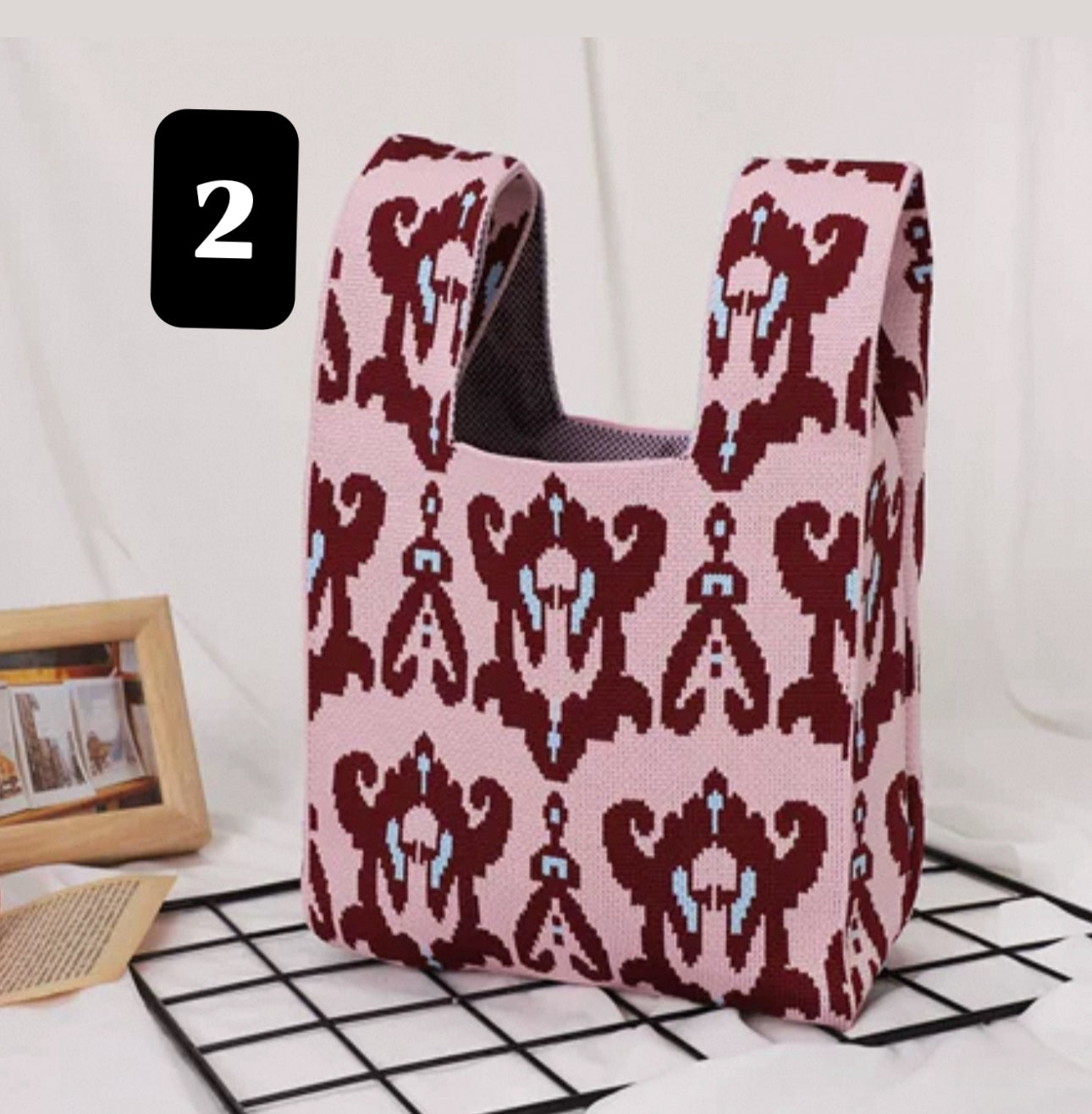 Mini Ikat Knot Bag – Lightweight & Foldable Storage Tote