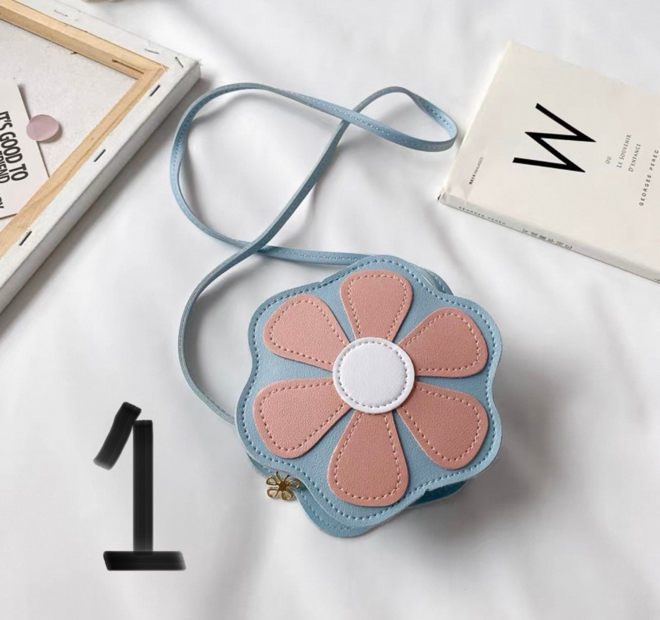 Cute Kids Flower Crossbody Bag