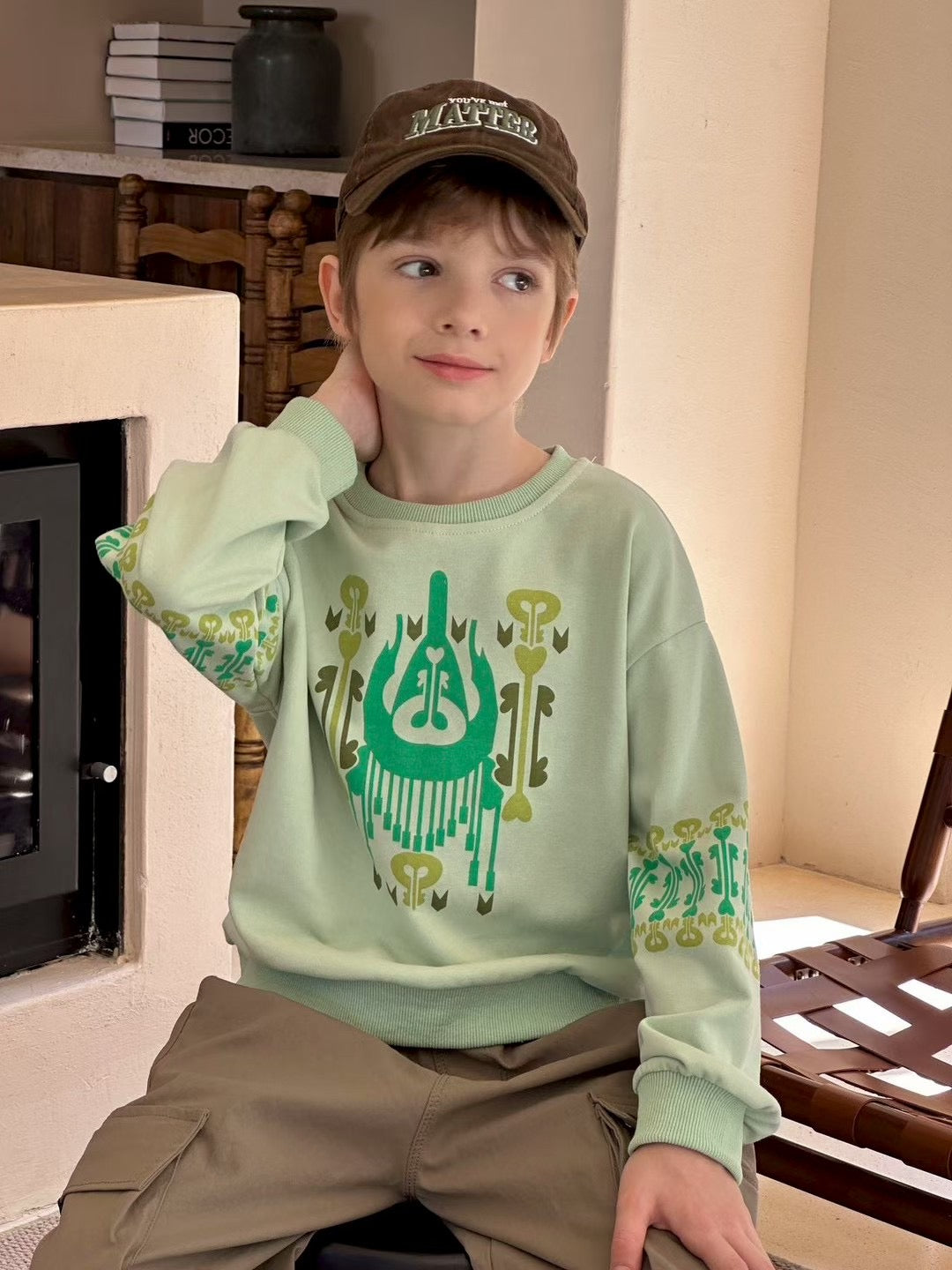 Colorful Atlas Graphic Sweatshirt