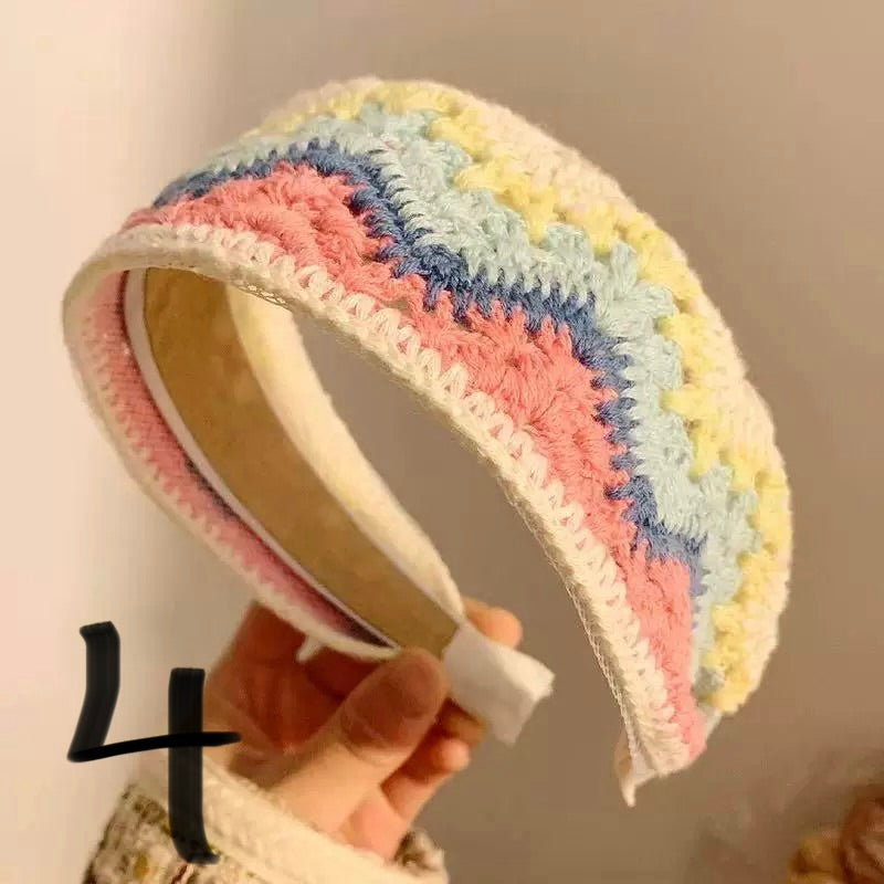 Handmade Crochet Flower Headband – Boho Ethnic Style