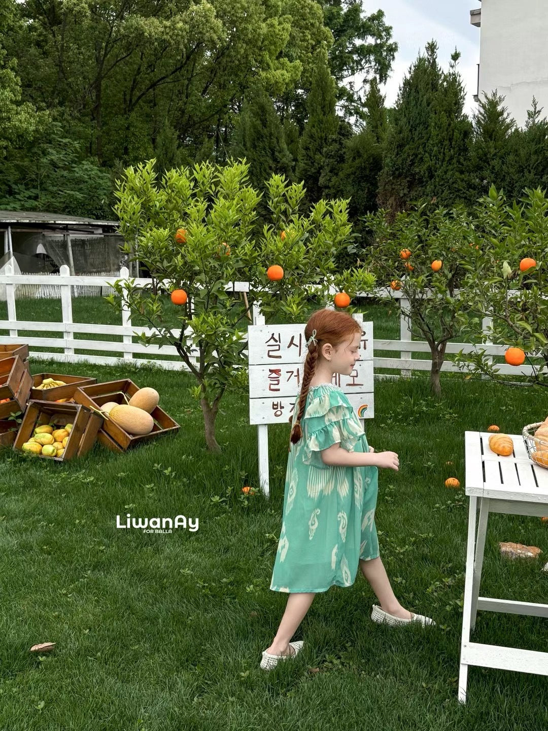 Mint Green Flutter Sleeve Ikat Dress – Liwanay Kids