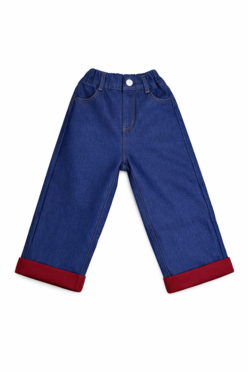 Kids Fleece Lined Jeans – Warm Denim Pants with Elastic Waist | Soft & Cozy | Liwanay