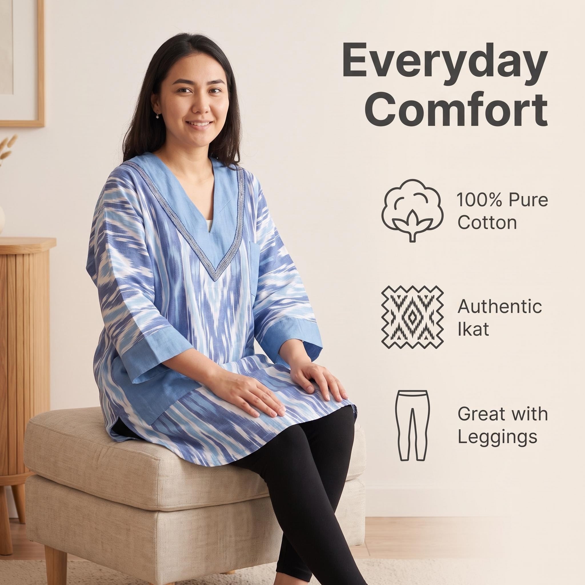 Cotton Ikat Tunic