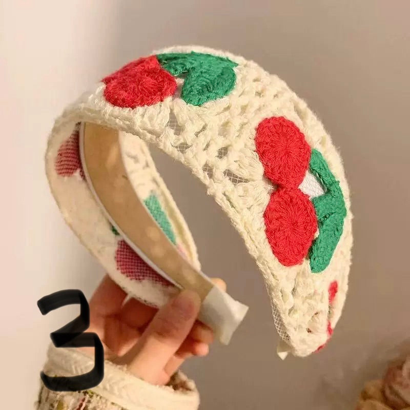 Handmade Crochet Flower Headband – Boho Ethnic Style