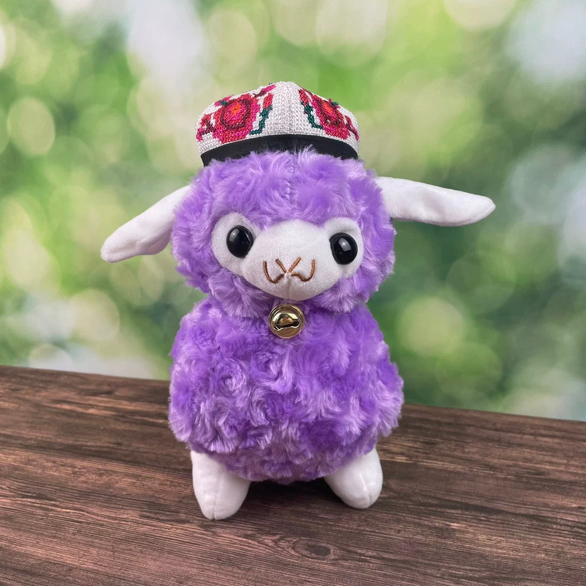 Cute traditional Hat Plush Lamb – 23cm Soft Stuffed Toy with Ethnic Cap