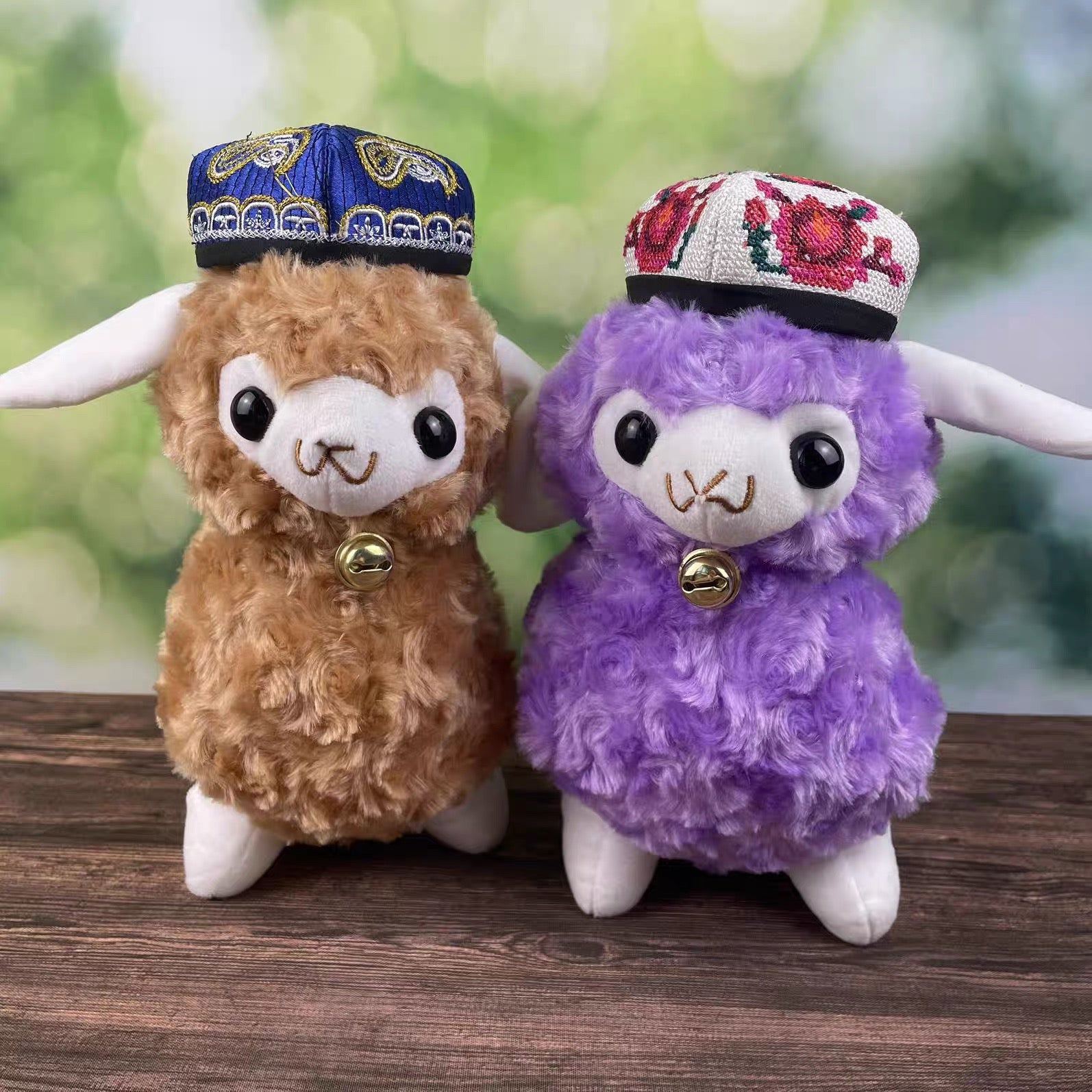 Cute traditional Hat Plush Lamb – 23cm Soft Stuffed Toy with Ethnic Cap