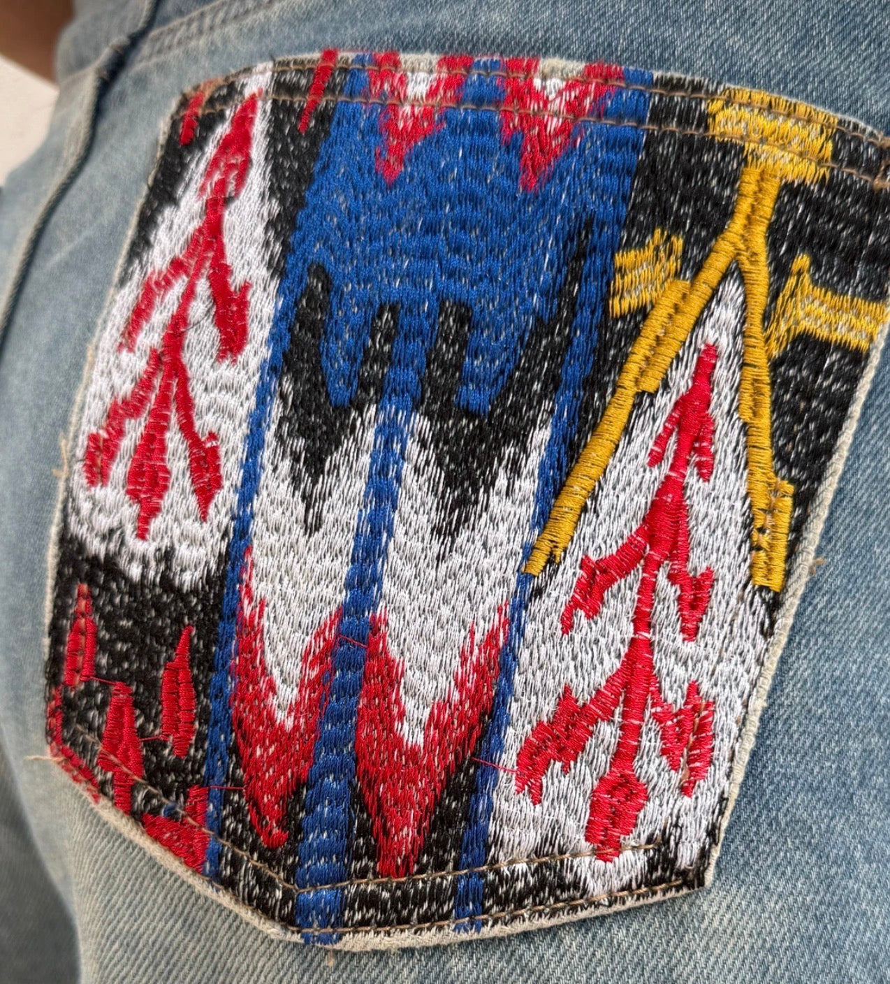 Women’s Blue Flared Jeans(165–180 lbs)