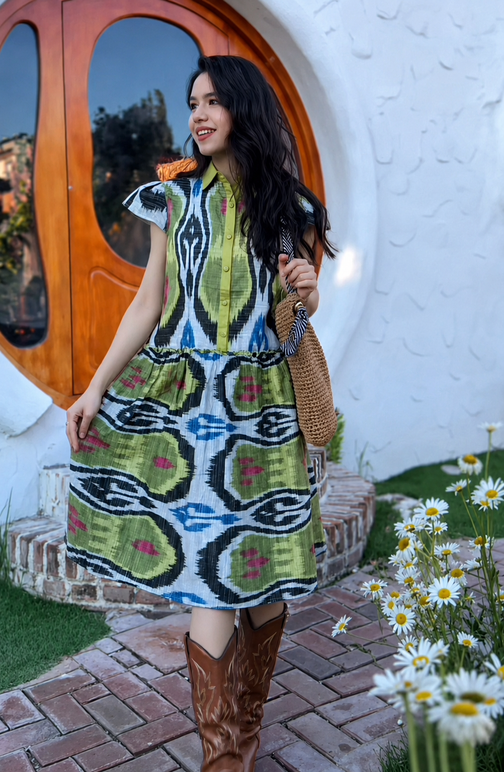 Liwanay mom dresses for colorful family matching moments
