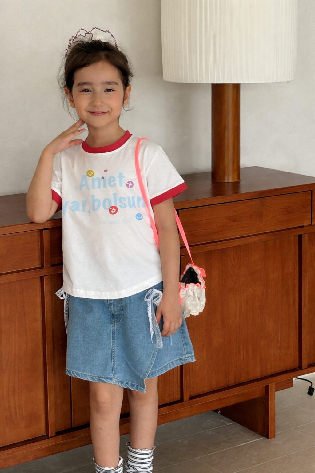 Girls Cotton Graphic T-Shirt – Soft Breathable Summer Top