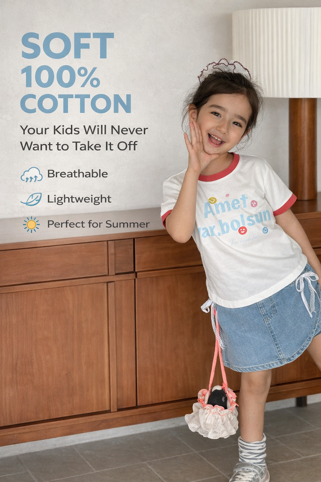 “Echo Ikat” paxta futbolka – Atlas naqsh | Yumshoq, nafas oladigan, jinsi-neytral (pushti)