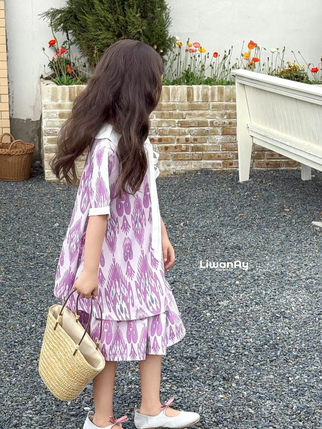 Summer Essential Cotton Ikat Dress – Lavender Edition
